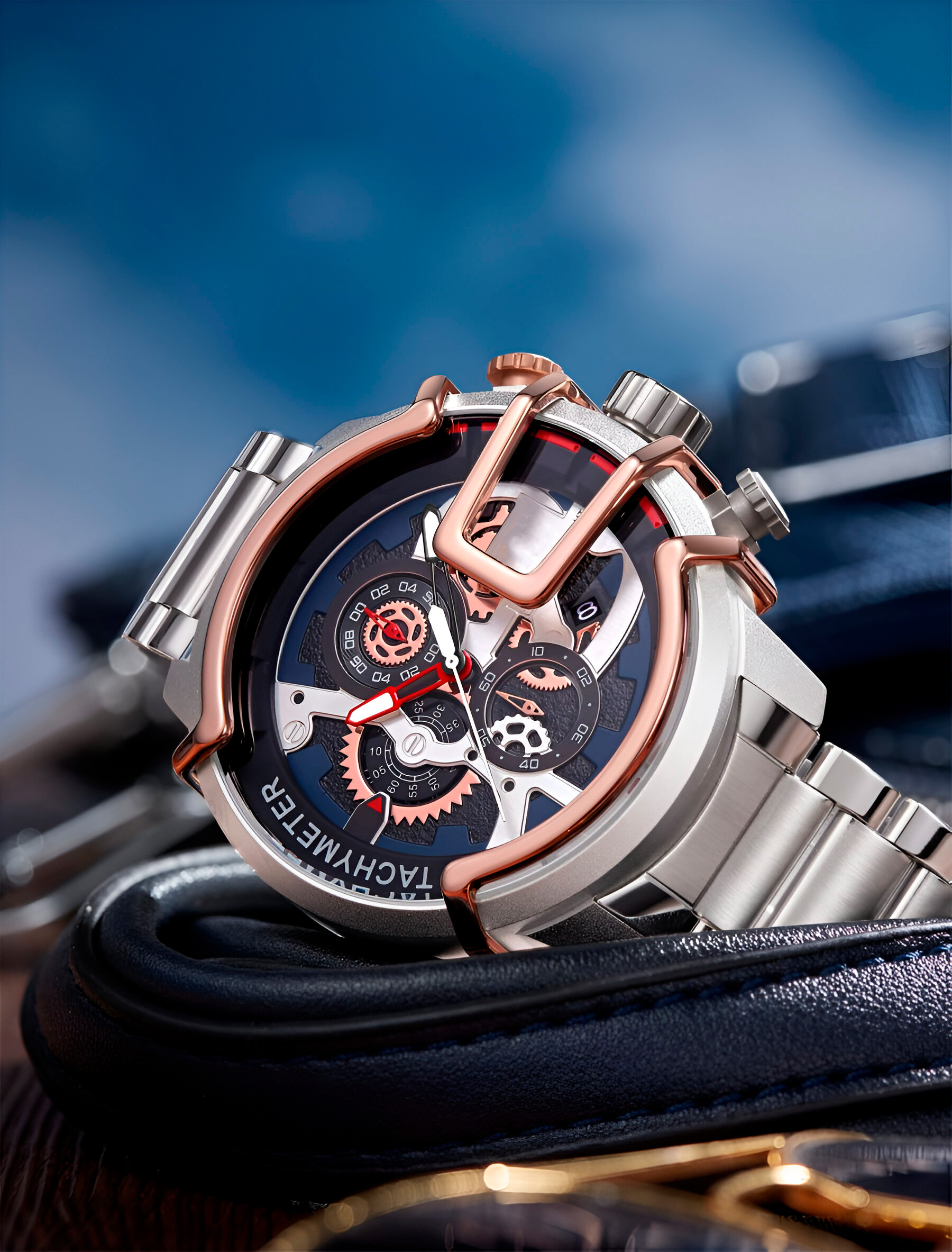 Reloj Gforce H3911g Cronografo Funciona